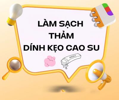 Làm sạch thảm dính kẹo cao su